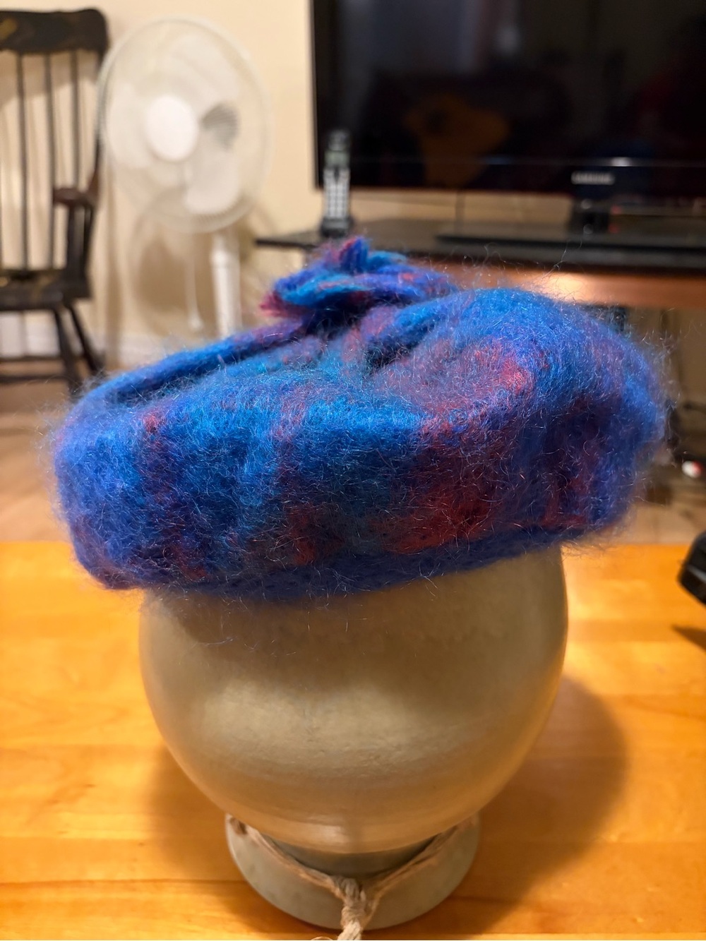 Vintage Mohair Irish Winter Tam Hat